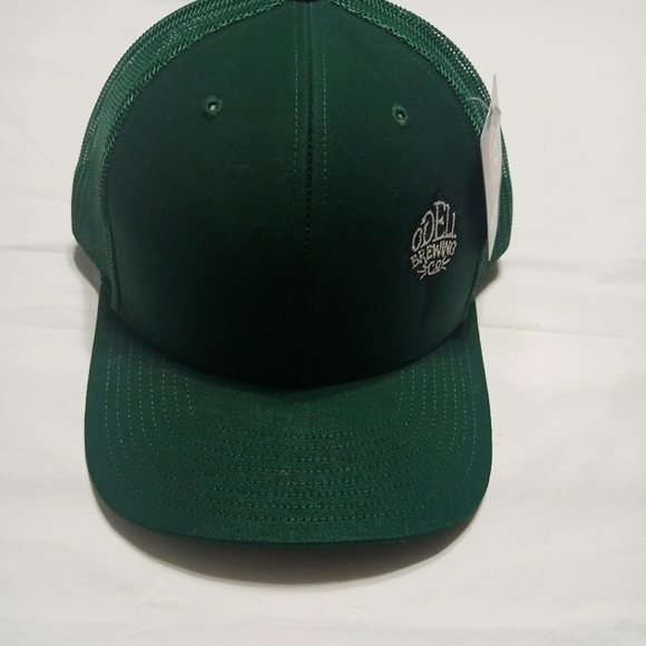 Green Structured Baseball Hat with Embroidered Logo - Picture 1 of 12